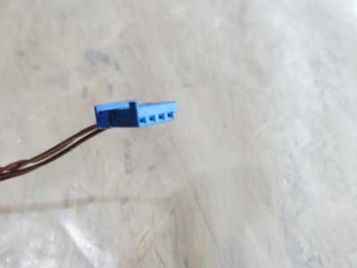 BMW 4 Pin 4 Wire Blue Connector Plug w/ Pigtail 611383772382